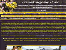 Tablet Screenshot of denmarkstagestop.com